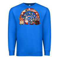 True Royal 4th of July rainbow with gnomes Premium Sweatshirt - CowGirlArtShop
