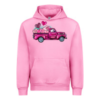 Fuchsia Pink valentine's day pink truck Urban Hoodie - BarkalooDesign