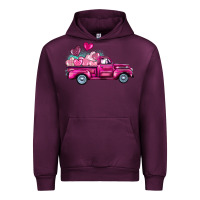 Mauve Wine valentine's day pink truck Urban Hoodie - BarkalooDesign