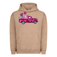 Pigment Burro valentine's day pink truck Urban Hoodie - BarkalooDesign