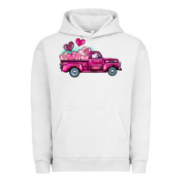 Pigment Lunar Rock valentine's day pink truck Urban Hoodie - BarkalooDesign