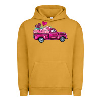 Pigment Peanut Butter valentine's day pink truck Urban Hoodie - BarkalooDesign