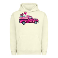 Pigment Pistachio valentine's day pink truck Urban Hoodie - BarkalooDesign