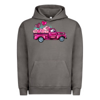 Pigment Tornado valentine's day pink truck Urban Hoodie - BarkalooDesign