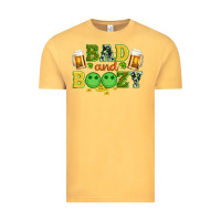 Vintage Mustard bad and boozy wıth beer and coins Vintage Tee - Artiststas
