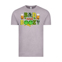 Vintage Zinc bad and boozy wıth beer and coins Vintage Tee - Artiststas