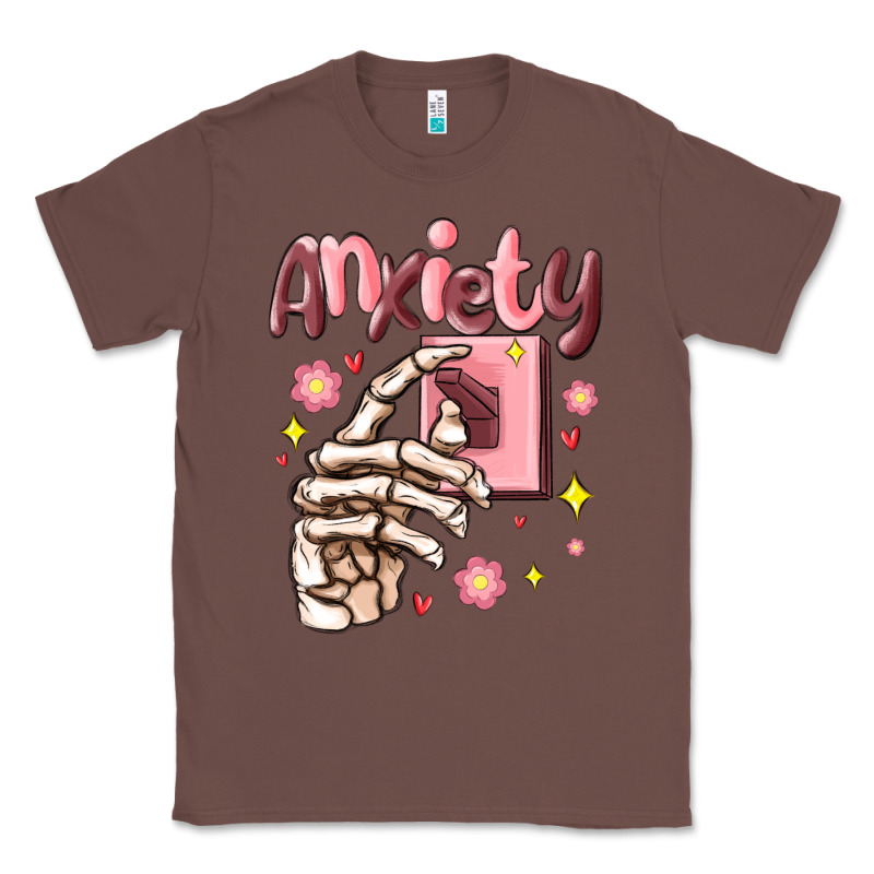 Anxiety Skeleton Hand Classic Tee by MaliasSmallBusiness | Teevron
