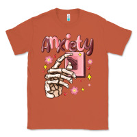 Copper anxiety skeleton hand Classic Tee - MaliasSmallBusiness