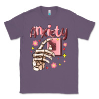 Lavender anxiety skeleton hand Classic Tee - MaliasSmallBusiness