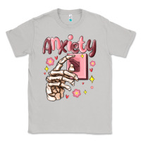 Moon Dust anxiety skeleton hand Classic Tee - MaliasSmallBusiness