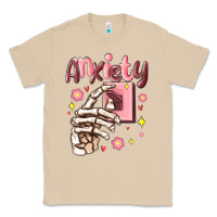 Mushroom anxiety skeleton hand Classic Tee - MaliasSmallBusiness