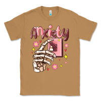 Toasted Coconut anxiety skeleton hand Classic Tee - MaliasSmallBusiness