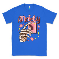 True Royal anxiety skeleton hand Classic Tee - MaliasSmallBusiness