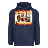 Navy harry coffee cups Heavyweight Hoodie - Zillion Design Studio