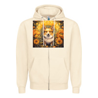 Sandshell pembroke welsh corgi Zipper Hoodie - Unal Design