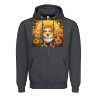 Smoke pembroke welsh corgi Zipper Hoodie - Unal Design