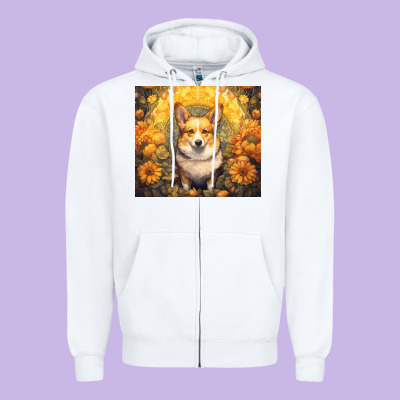 Zipper Hoodie pembroke welsh corgi