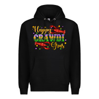 Black happy crawdi gras with crawfish Premium Hoodie - Artiststas