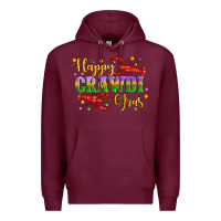 Burgundy happy crawdi gras with crawfish Premium Hoodie - Artiststas