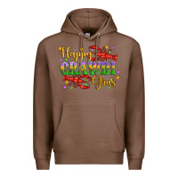 Chestnut happy crawdi gras with crawfish Premium Hoodie - Artiststas