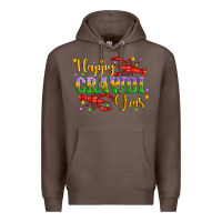 Coffee happy crawdi gras with crawfish Premium Hoodie - Artiststas