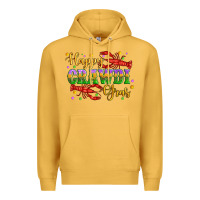 Mustard happy crawdi gras with crawfish Premium Hoodie - Artiststas