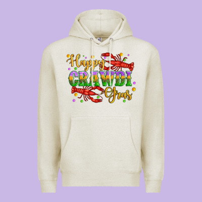 Happy Crawdi Gras With Crawfish Premium Hoodie Designed By Artiststas