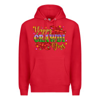 Red happy crawdi gras with crawfish Premium Hoodie - Artiststas