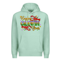 Seafoam happy crawdi gras with crawfish Premium Hoodie - Artiststas
