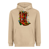 Mushroom christmas western boots with lights Heavyweight Hoodie - RanaPortraitStore