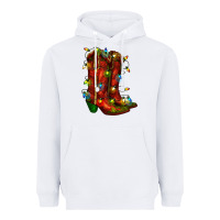 White christmas western boots with lights Heavyweight Hoodie - RanaPortraitStore