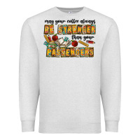 Oatmeal Heather may your coffe always be stronger than your passengers Premium Sweatshirt - CowhideDigitalArt