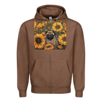 Chestnut pug Zipper Hoodie - Unal Design