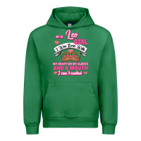 Emerald As A Leo Girl I Was Born With My Heart On My Sleeve And A Mouth Urban Hoodie - Jasminsmagicworld