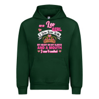 Forest Green As A Leo Girl I Was Born With My Heart On My Sleeve And A Mouth Urban Hoodie - Jasminsmagicworld