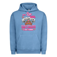 Pigment Pebble Blue As A Leo Girl I Was Born With My Heart On My Sleeve And A Mouth Urban Hoodie - Jasminsmagicworld