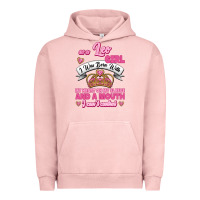 Pigment Salmon As A Leo Girl I Was Born With My Heart On My Sleeve And A Mouth Urban Hoodie - Jasminsmagicworld
