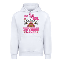 White As A Leo Girl I Was Born With My Heart On My Sleeve And A Mouth Urban Hoodie - Jasminsmagicworld