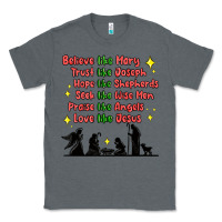 Charcoal Heather jesus and family belive like mary Classic Tee - MaliasSmallBusiness