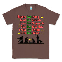 Chestnut jesus and family belive like mary Classic Tee - MaliasSmallBusiness