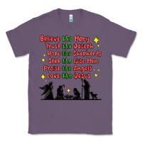 Lavender jesus and family belive like mary Classic Tee - MaliasSmallBusiness
