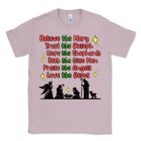 Lilac jesus and family belive like mary Classic Tee - MaliasSmallBusiness