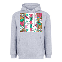 Heather Grey nurse Heavyweight Hoodie - Zillion Design Studio