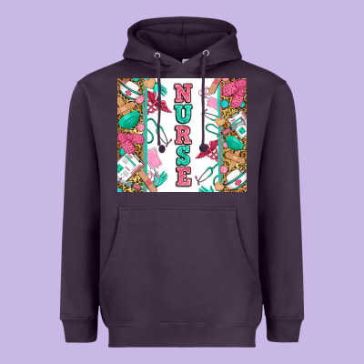 Nurse Heavyweight Hoodie Designed By Zillion Design Studio