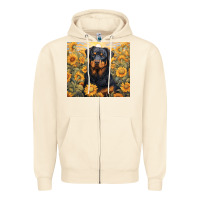Sandshell rotweiler Zipper Hoodie - Unal Design
