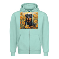 Seafoam rotweiler Zipper Hoodie - Unal Design