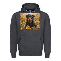 Smoke rotweiler Zipper Hoodie - Unal Design