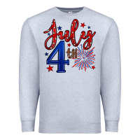 Heather Grey 4th of July Premium Sweatshirt - Neo Western