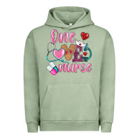 Pigment Oil Green one loved nurse Urban Hoodie - BarkalooDesign