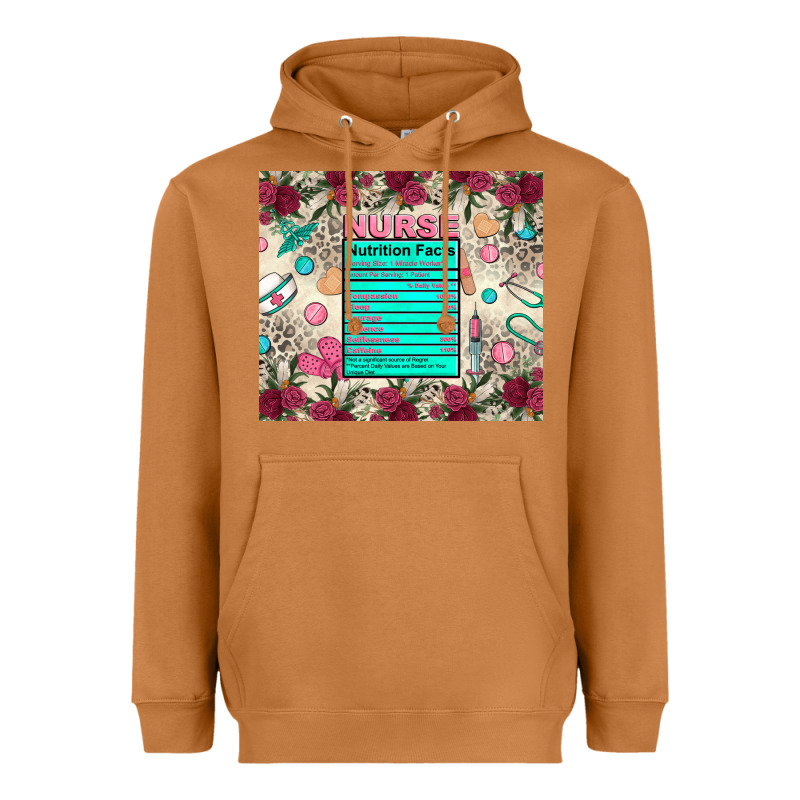 Nurse Nutrition Facts Heavyweight Hoodie by Zillion Design Studio | Teevron